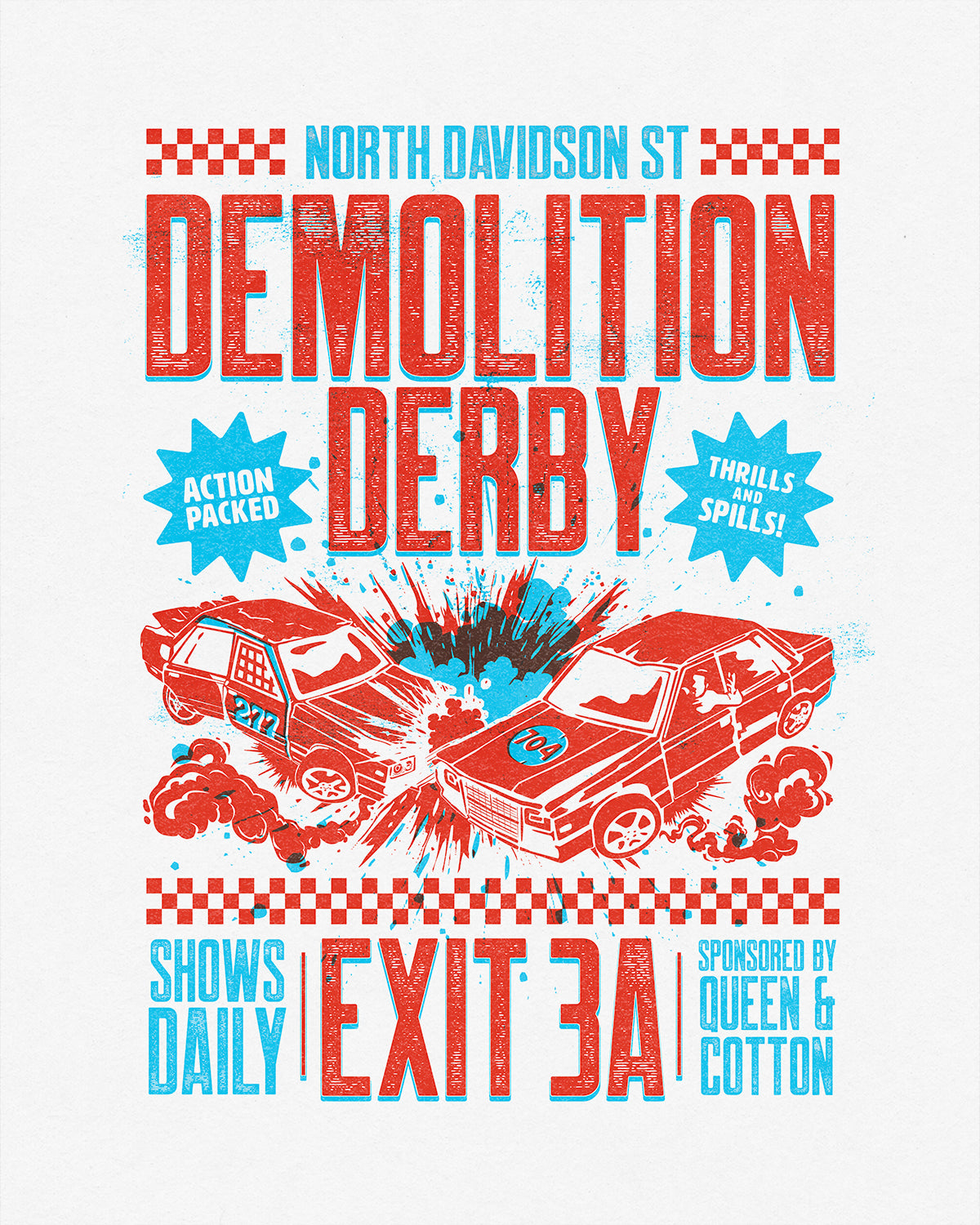Exit 3A x Demolition Derby x Art Print