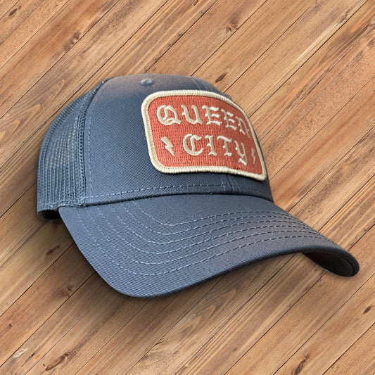 Queen City x Slate Blue Mesh x Snapback Hat