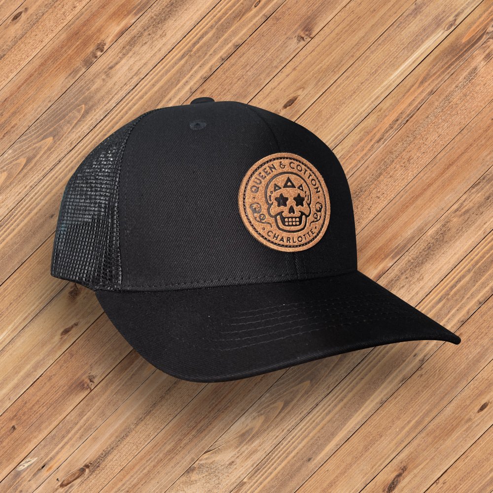 Queen & Cotton x Black Mesh Snapback