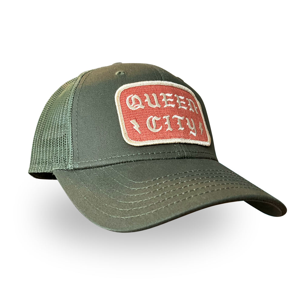 Queen City x Olive Mesh x Snapback Hat