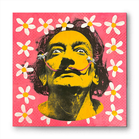 Salvador Dali with Daisies