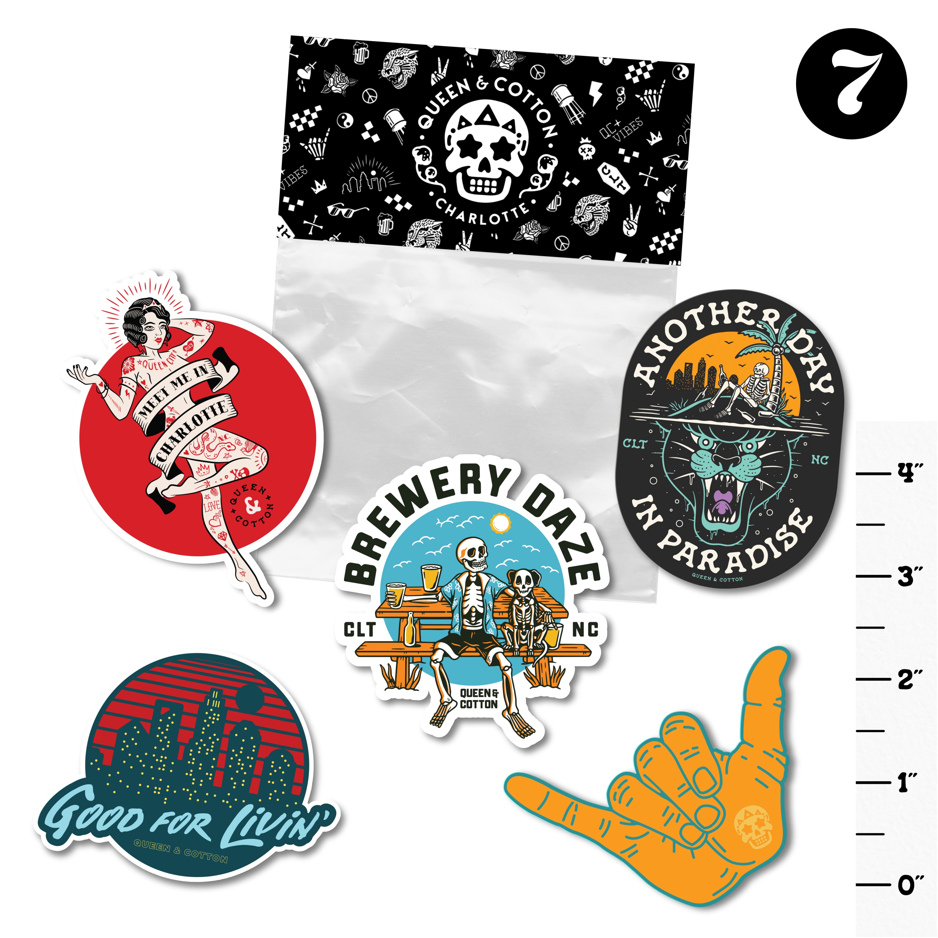 Sticker Pack #7 – Queen & Cotton