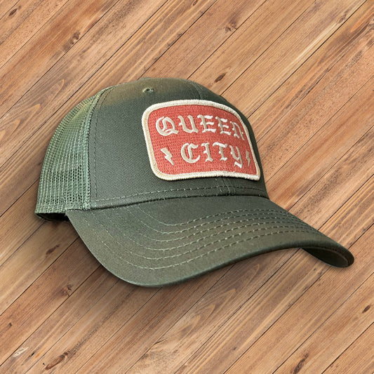 Queen City x Olive Mesh x Snapback Hat