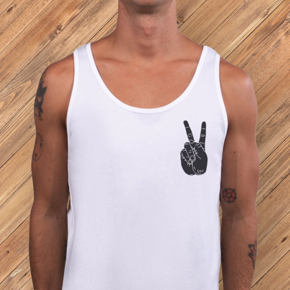 Queen City Vibes x Peace x Neon Green Tank